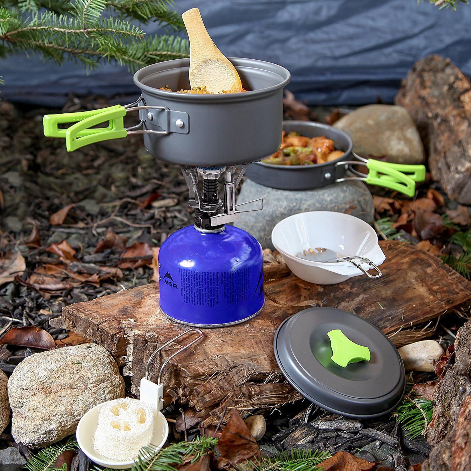 Camping Cookware Set | Backpacking Pots & Pans for Outdoor Cooking