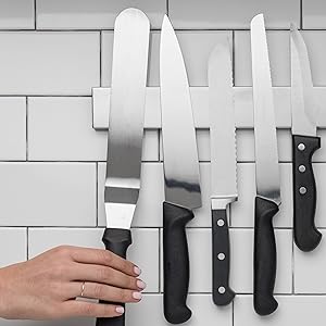 Magnetic Knife Holder | 14-Inch Wall-Mount Knife & Tool Strip