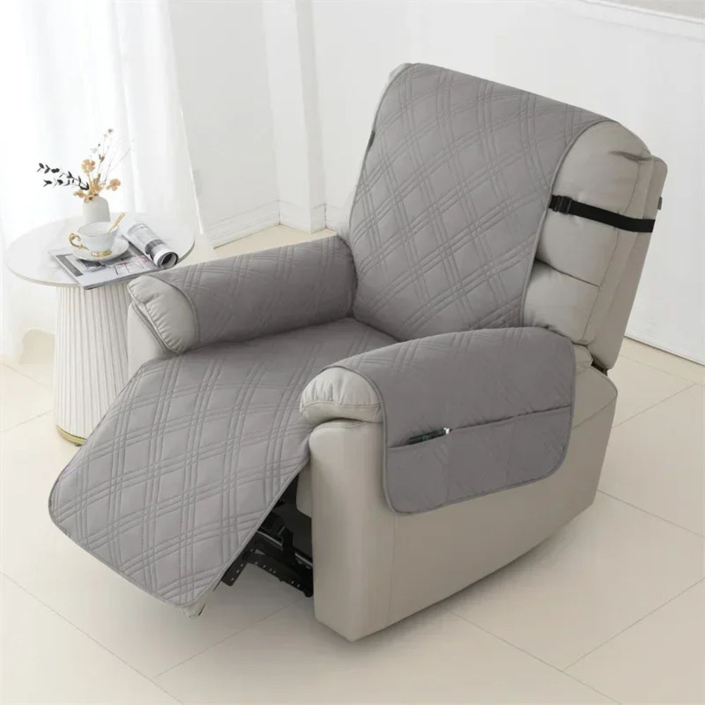 Waterproof Recliner Cover | Quilted Slipcover for Armchair, Pet-Friendly