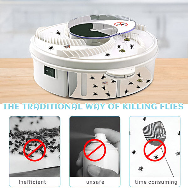 Highly Effective Fly Trap | Sticky Indoor Fruit Fly & Gnat Catcher