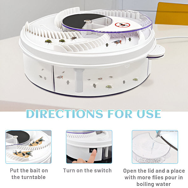 Highly Effective Fly Trap | Sticky Indoor Fruit Fly & Gnat Catcher
