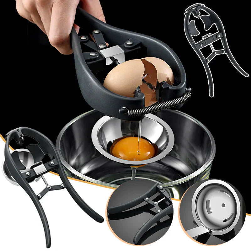Egg Topper Cutter | Stainless Steel Shell Opener with Mechanism