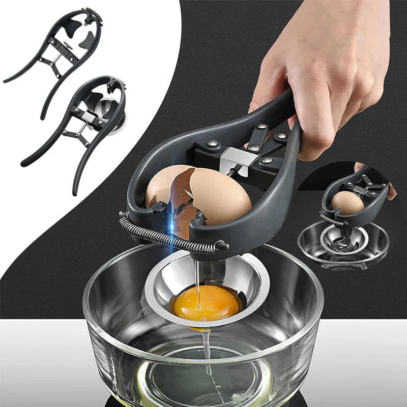 Egg Topper Cutter | Stainless Steel Shell Opener with Mechanism