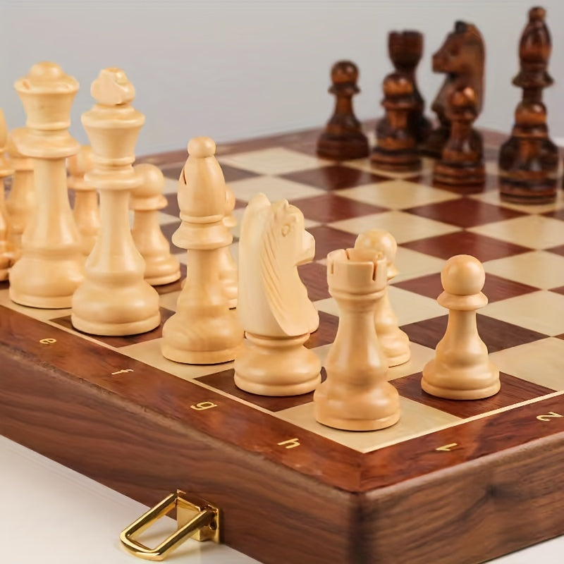 Wooden Chess Set | Classic Board Game for Home & Travel