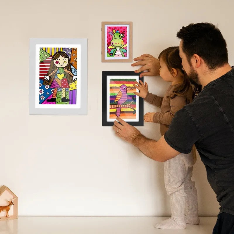 Kids Art Frame | Children's Drawing Display for up to 150 Artworks