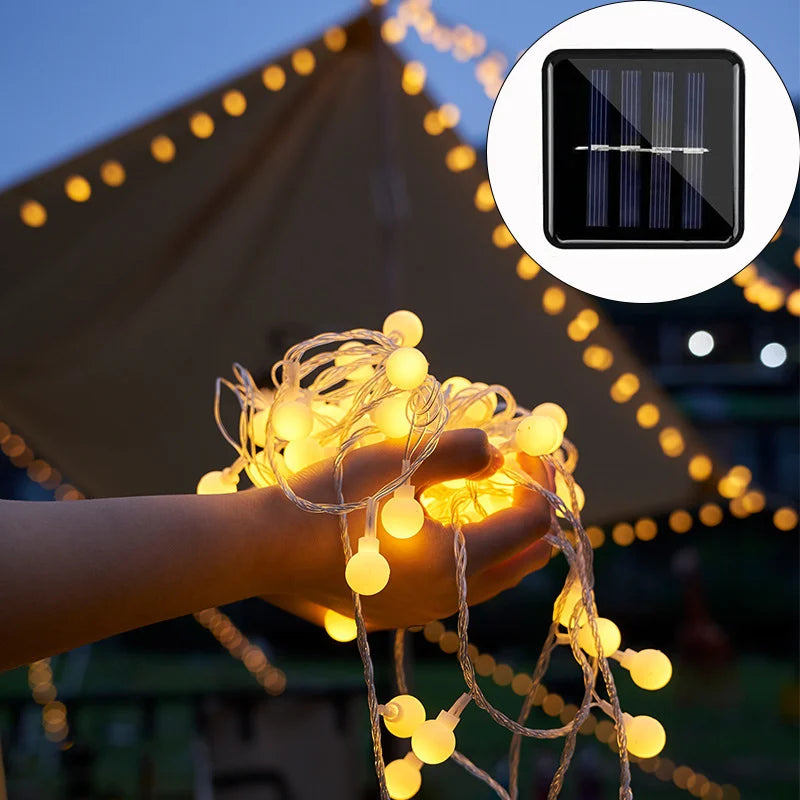 Solar Fairy Lights | Outdoor Waterproof String Lights for Garden