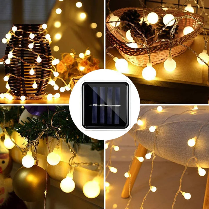 Solar Fairy Lights | Outdoor Waterproof String Lights for Garden