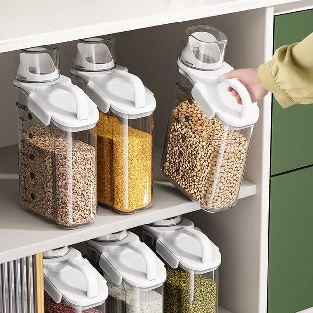 Cereal Storage Containers | Airtight Pantry Food Organizer Set