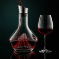 Crystal Glass Wine Decanter | Aerator Carafe for Red & White Wine