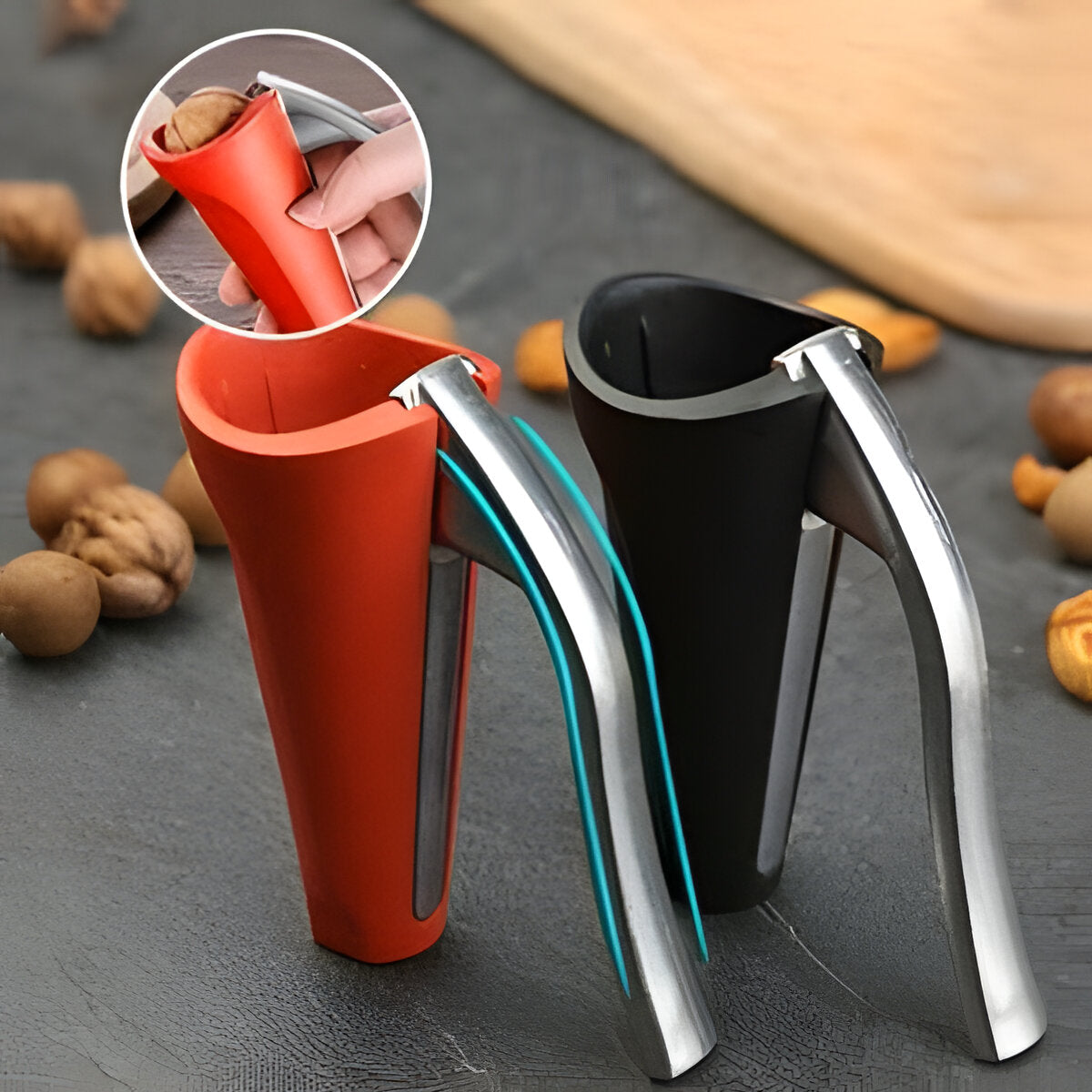 Ergonomic Lever Nutcracker | Heavy-Duty Nut Cracker with Lever Mechanism