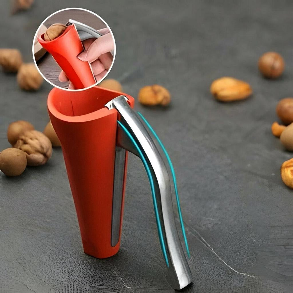 Ergonomic Lever Nutcracker | Heavy-Duty Nut Cracker with Lever Mechanism