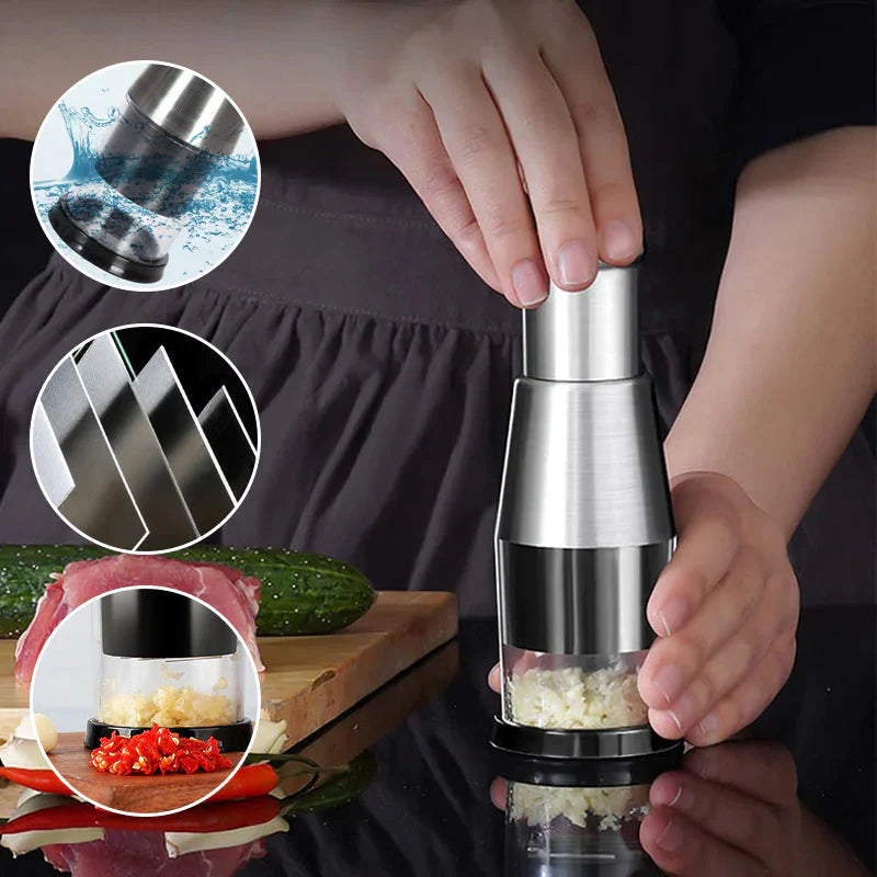 Compact Garlic Chopper | Mini Food Chopper for Fine Garlic Mincing