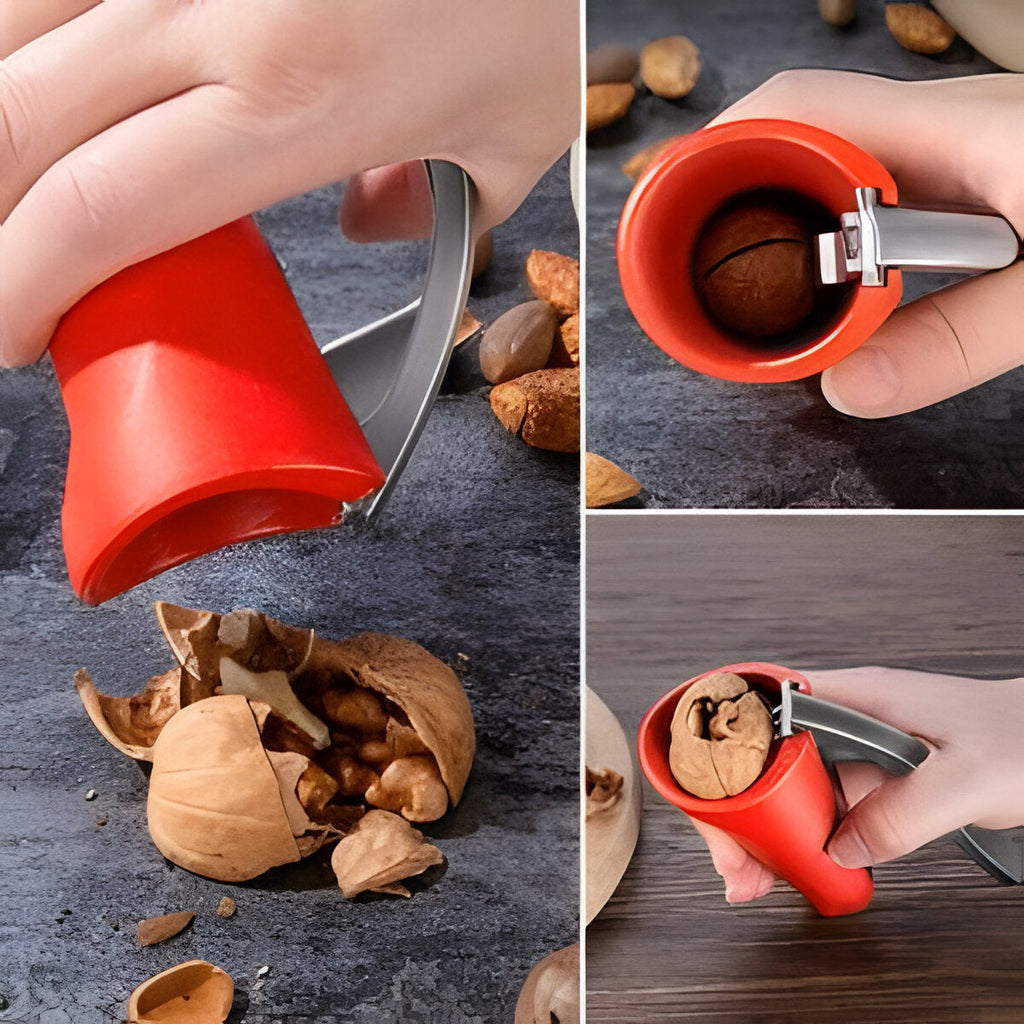 Ergonomic Lever Nutcracker | Heavy-Duty Nut Cracker with Lever Mechanism