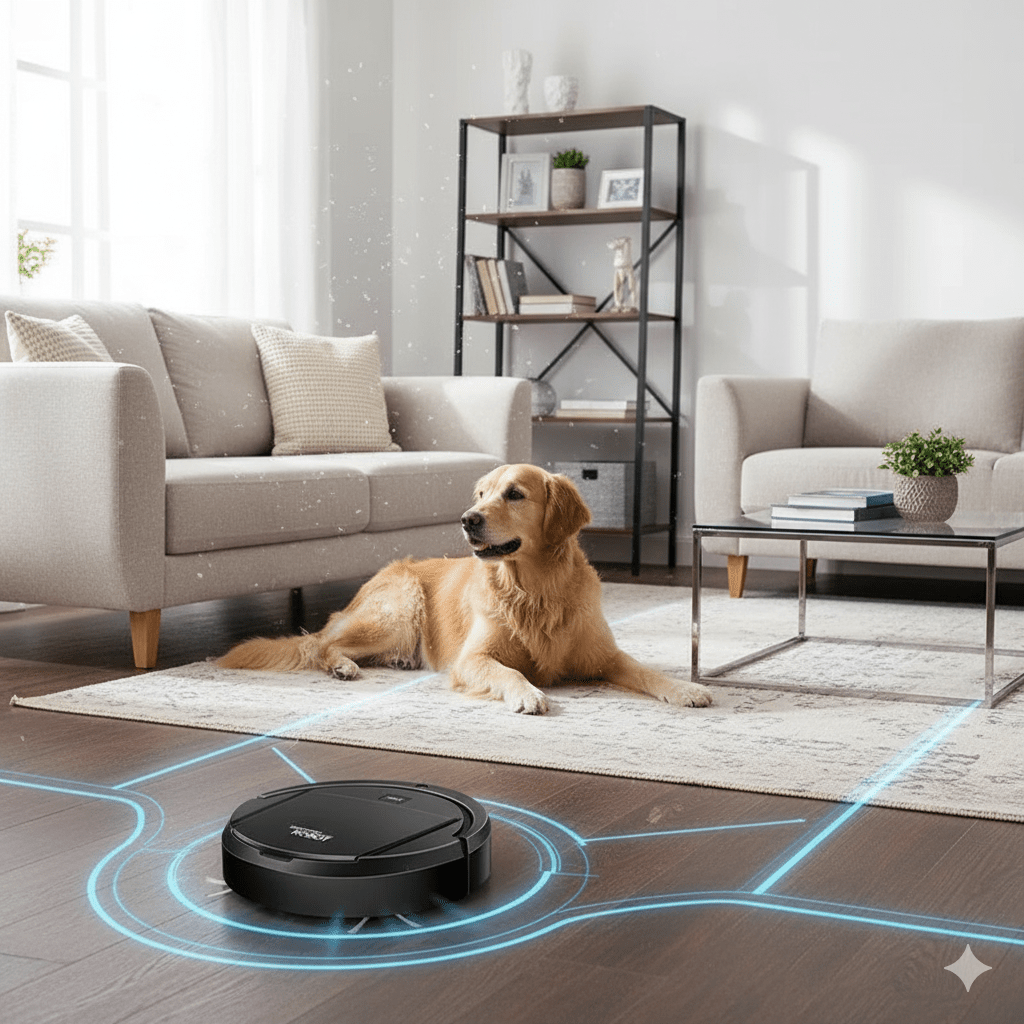 Smart Robot Vacuum Cleaner | Ultra-Quiet HEPA Filtration, Auto-Navigation