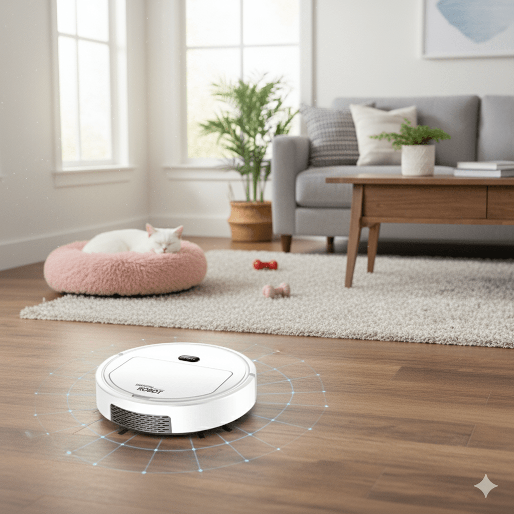 Smart Robot Vacuum Cleaner | Ultra-Quiet HEPA Filtration, Auto-Navigation