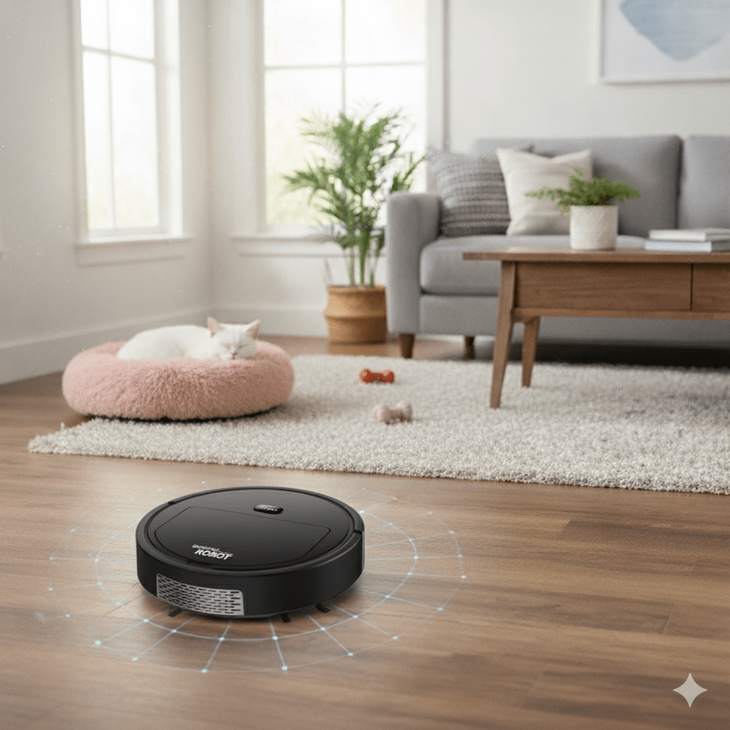 Smart Robot Vacuum Cleaner | Ultra-Quiet HEPA Filtration, Auto-Navigation