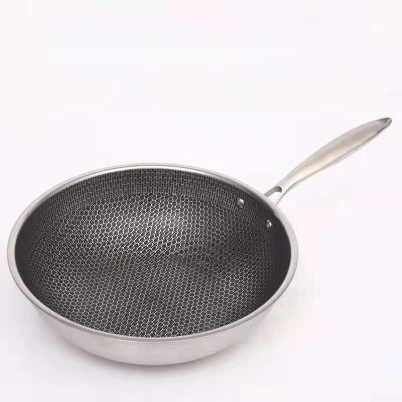 Non-Stick Stainless Steel Frying Pan | Effortless Cooking Pan for All Stoves