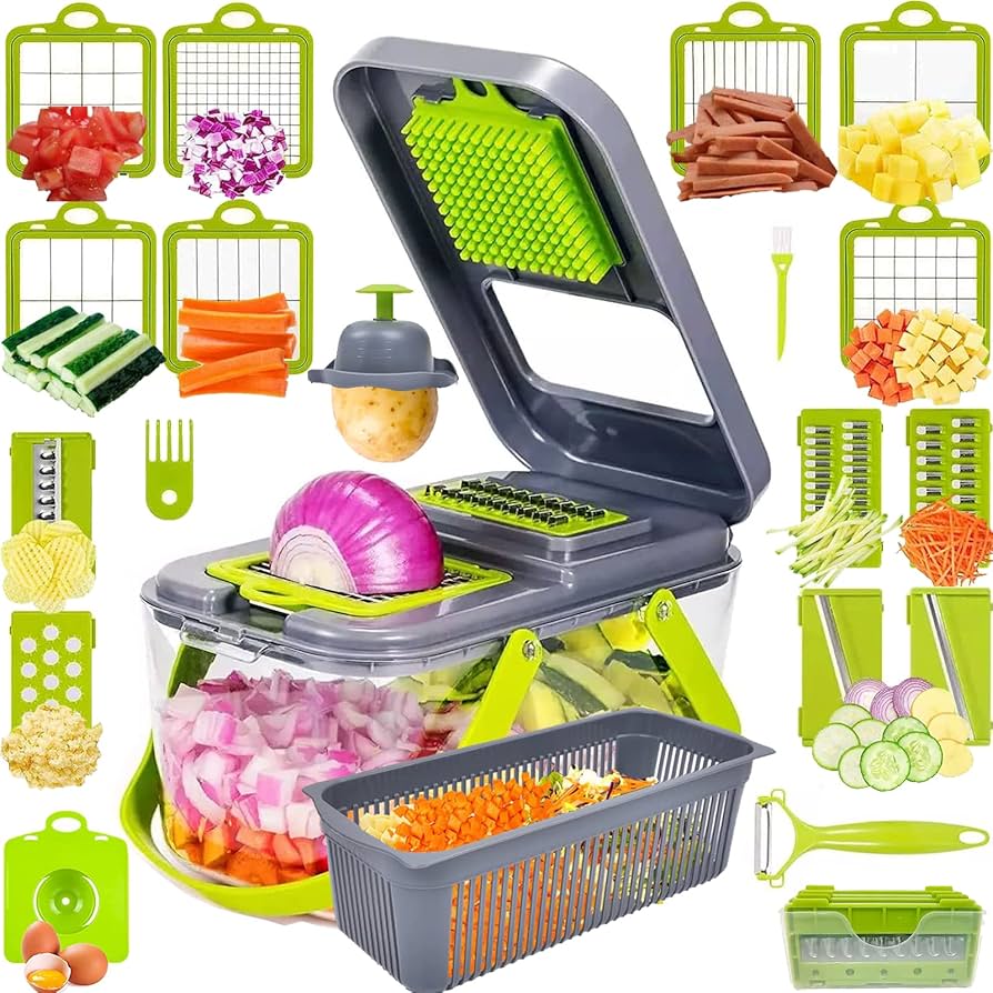 18-in-1 Vegetable Slicer | Multi-Function Mandoline Grater Set