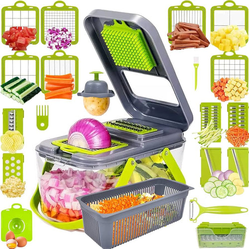 18-in-1 Vegetable Slicer | Multi-Function Mandoline Grater Set