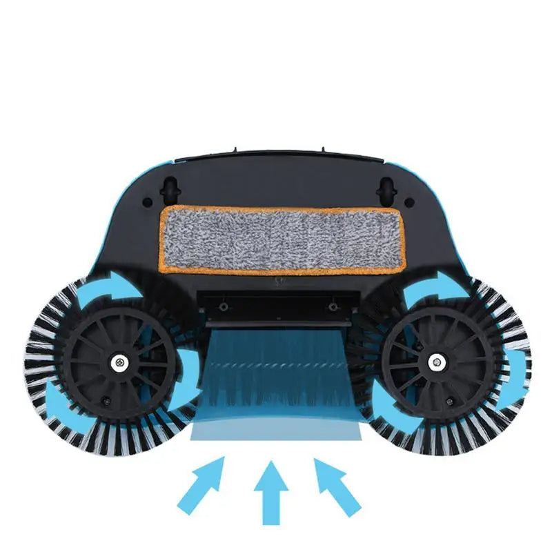 2-in-1 Rotating Broom | Manual Sweeper with Spinning Brush Head