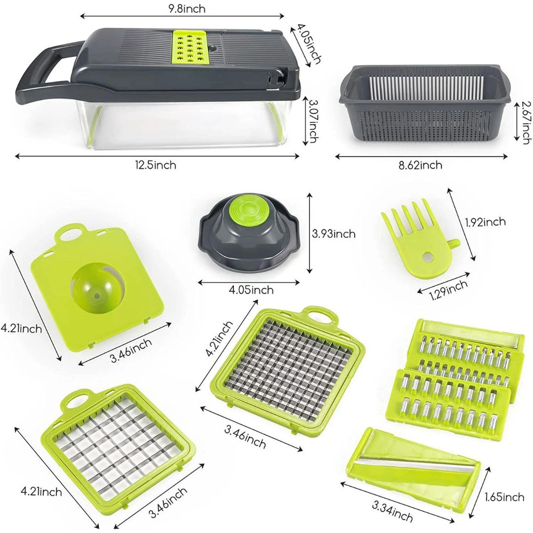 18-in-1 Vegetable Slicer | Multi-Function Mandoline Grater Set