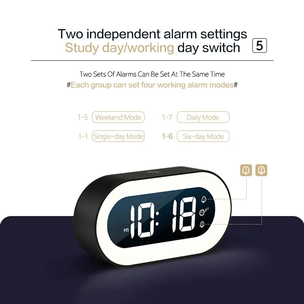 Gentle Light Alarm Clock | Sunrise Simulator, Sleep Aid Wake-Up Light