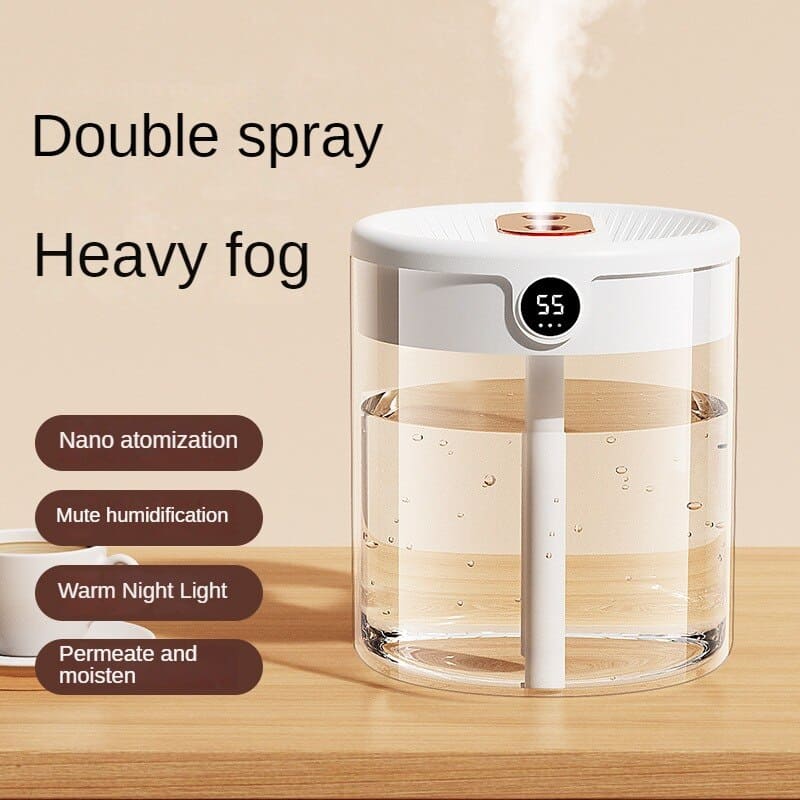 Air Humidifier 2L | Ultrasonic Cool Mist Humidifier for Bedroom