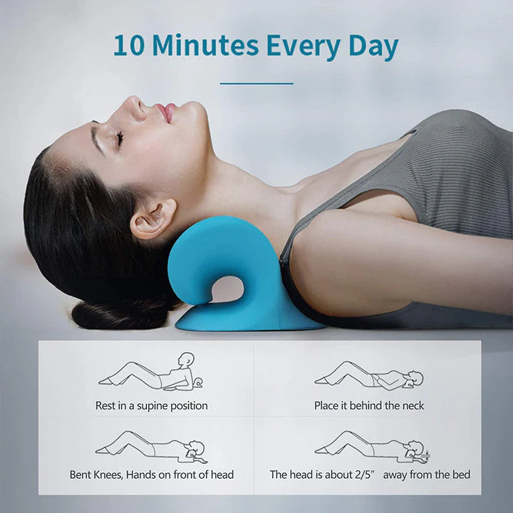 Neck & Shoulder Stretcher | Cervical Traction Device for Pain Relief