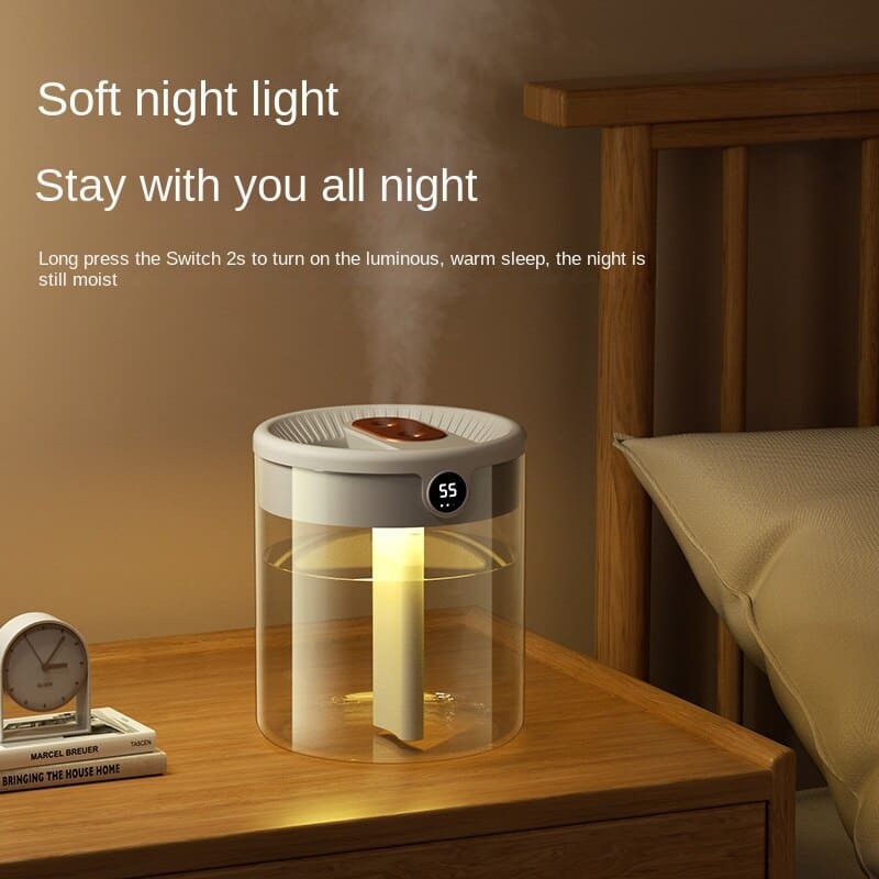 Air Humidifier 2L | Ultrasonic Cool Mist Humidifier for Bedroom
