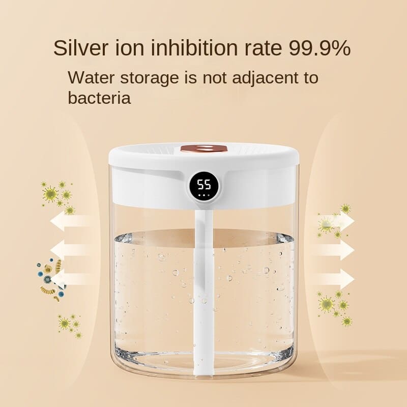Air Humidifier 2L | Ultrasonic Cool Mist Humidifier for Bedroom