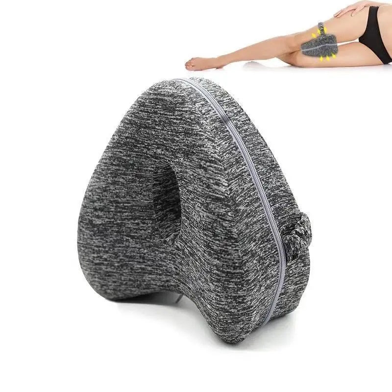 Knee Pillow for Side Sleepers | Memory Foam Hip & Spine Alignment