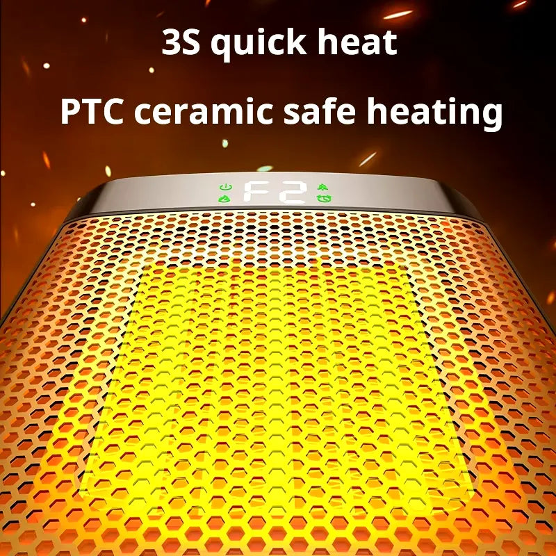 Energy-Efficient Electric Space Heater | Fast Heating Personal Heater