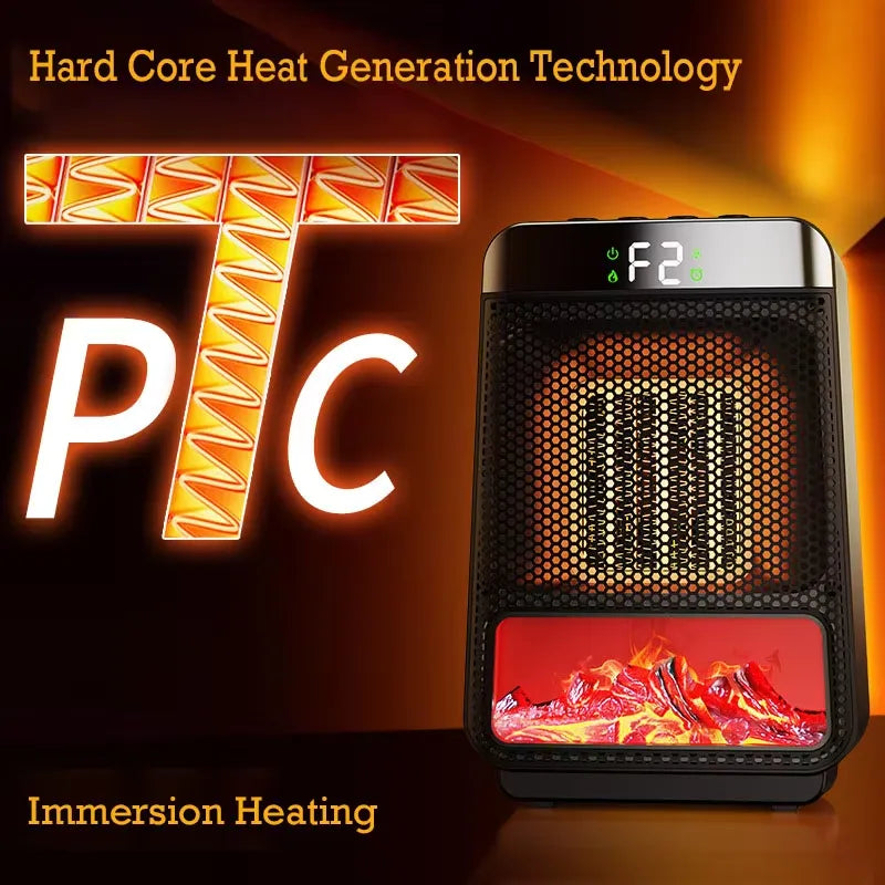 Energy-Efficient Electric Space Heater | Fast Heating Personal Heater