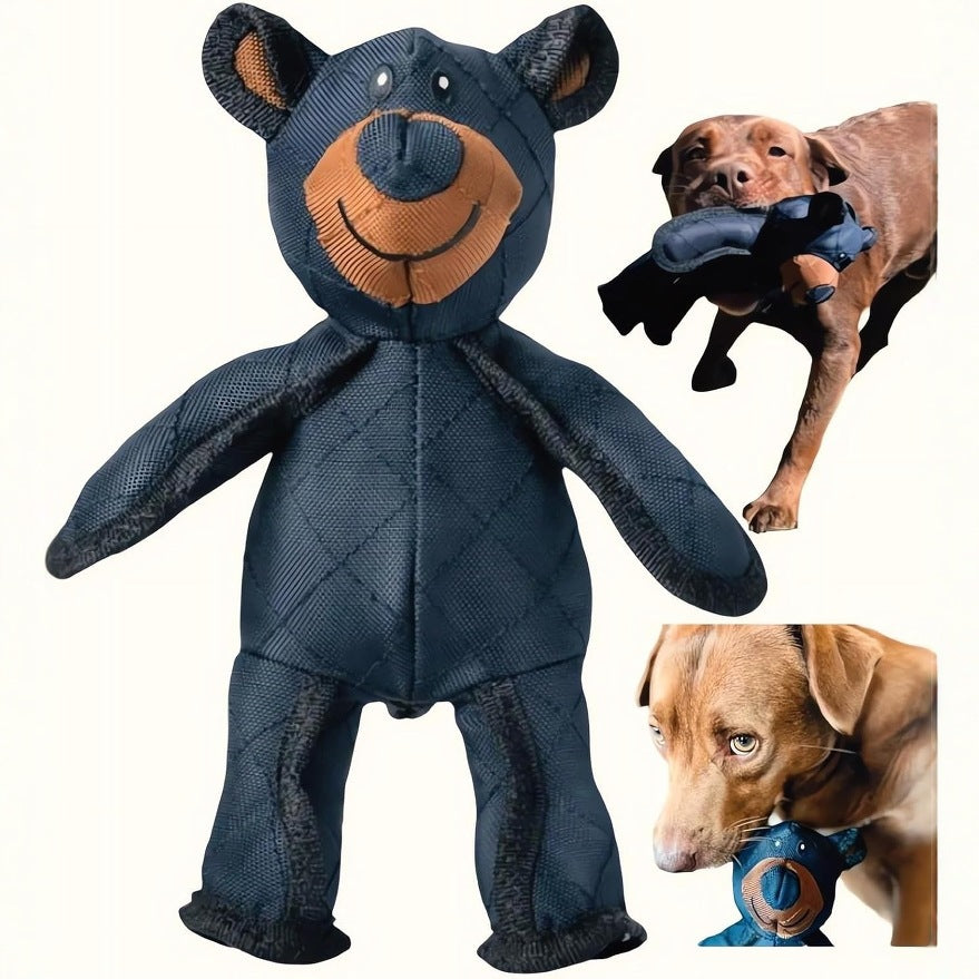 Durable Plush Dog Bear Toy | Squeaky Stuffed Pet Chew Toy