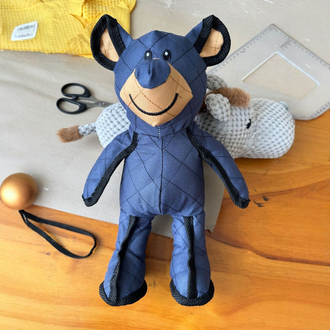 Durable Plush Dog Bear Toy | Squeaky Stuffed Pet Chew Toy