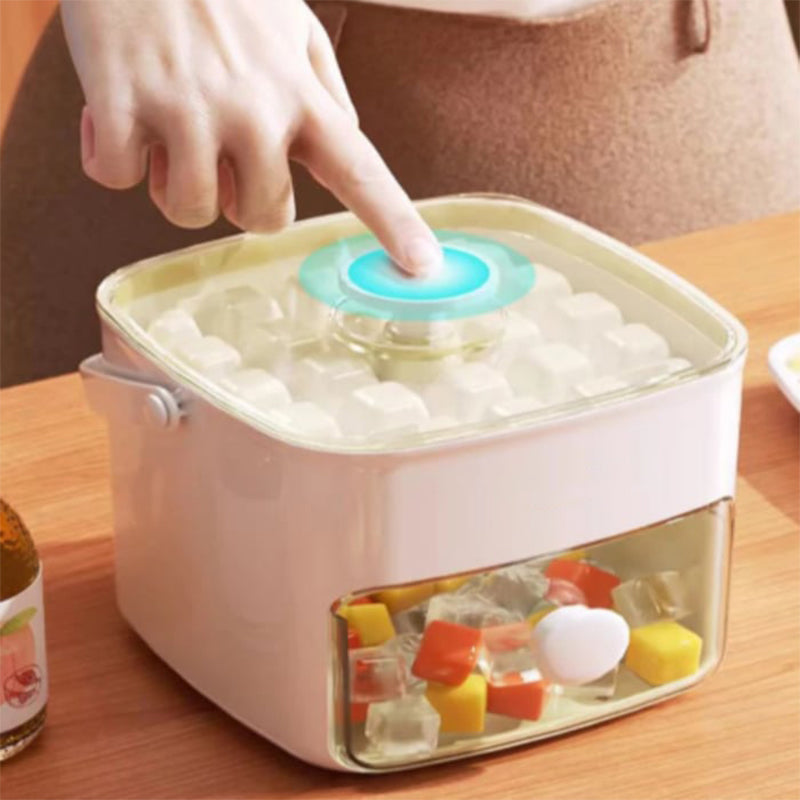 Push-In Ice Cube Tray | 2-Stage Easy Release Silicone Ice Mold
