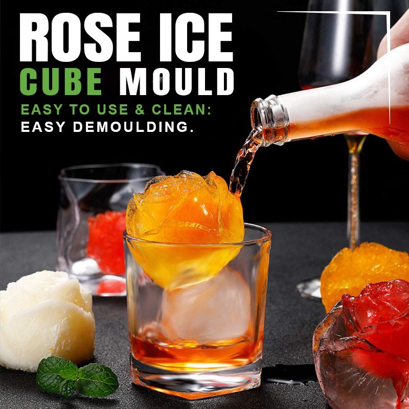 Push-In Ice Cube Tray | 2-Stage Easy Release Silicone Ice Mold