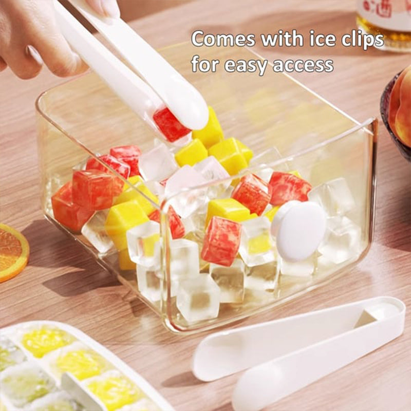 Push-In Ice Cube Tray | 2-Stage Easy Release Silicone Ice Mold
