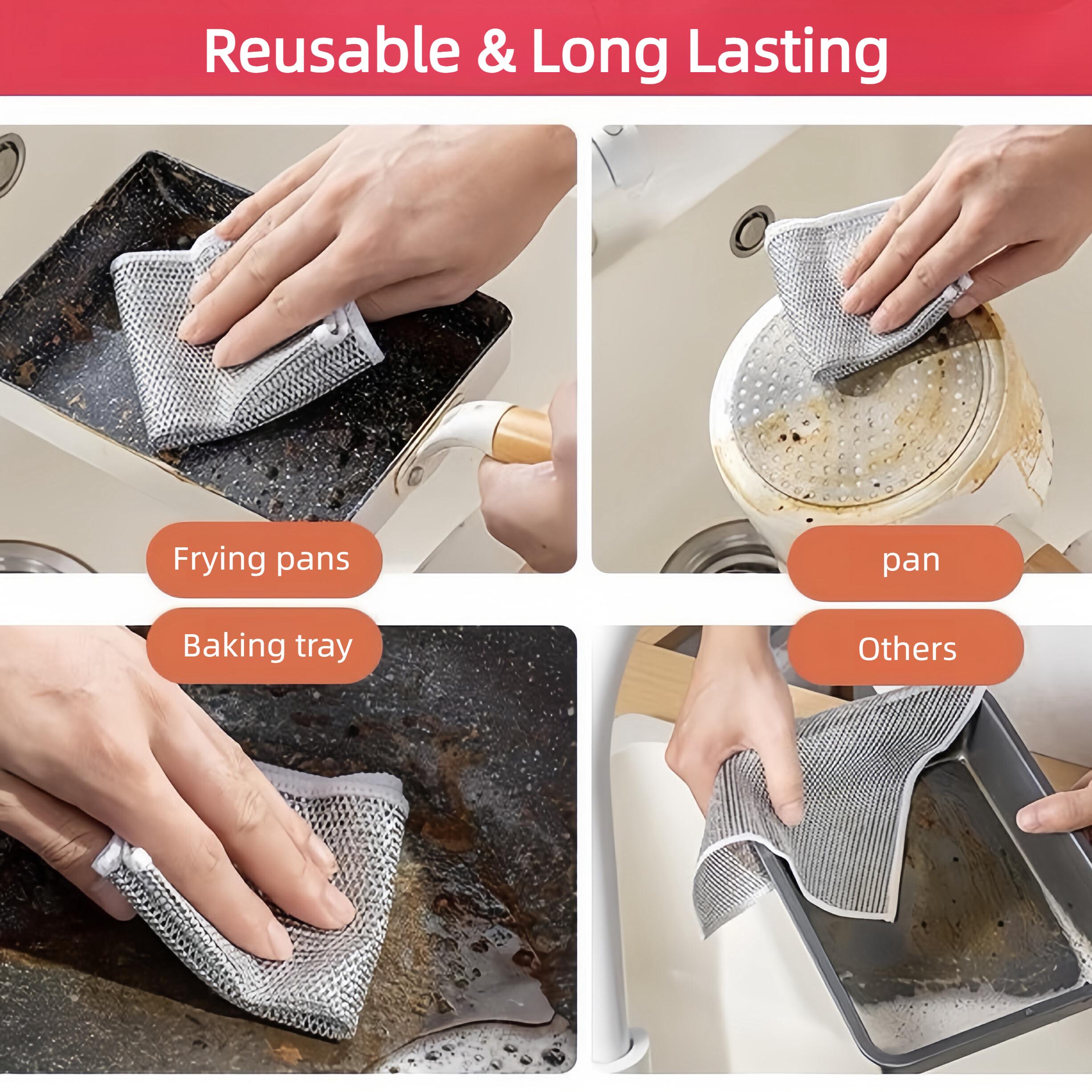 Microfiber Cleaning Cloths | 20-Pack Reusable Lint-Free Wipes