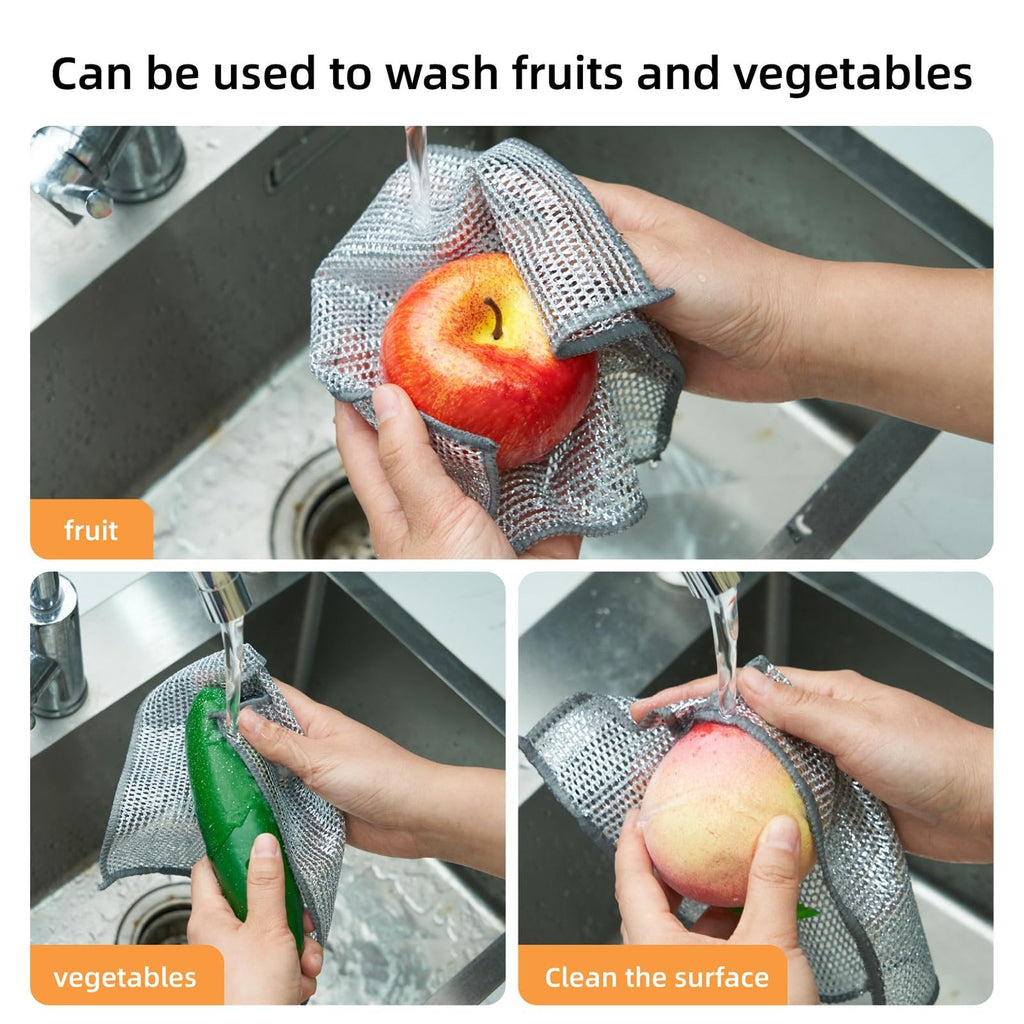 Microfiber Cleaning Cloths | 20-Pack Reusable Lint-Free Wipes