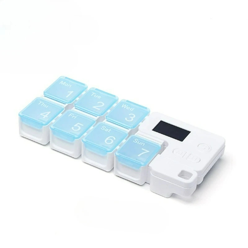 Smart Weekly Pill Organizer | Electronic 7-Day Medication Dispenser