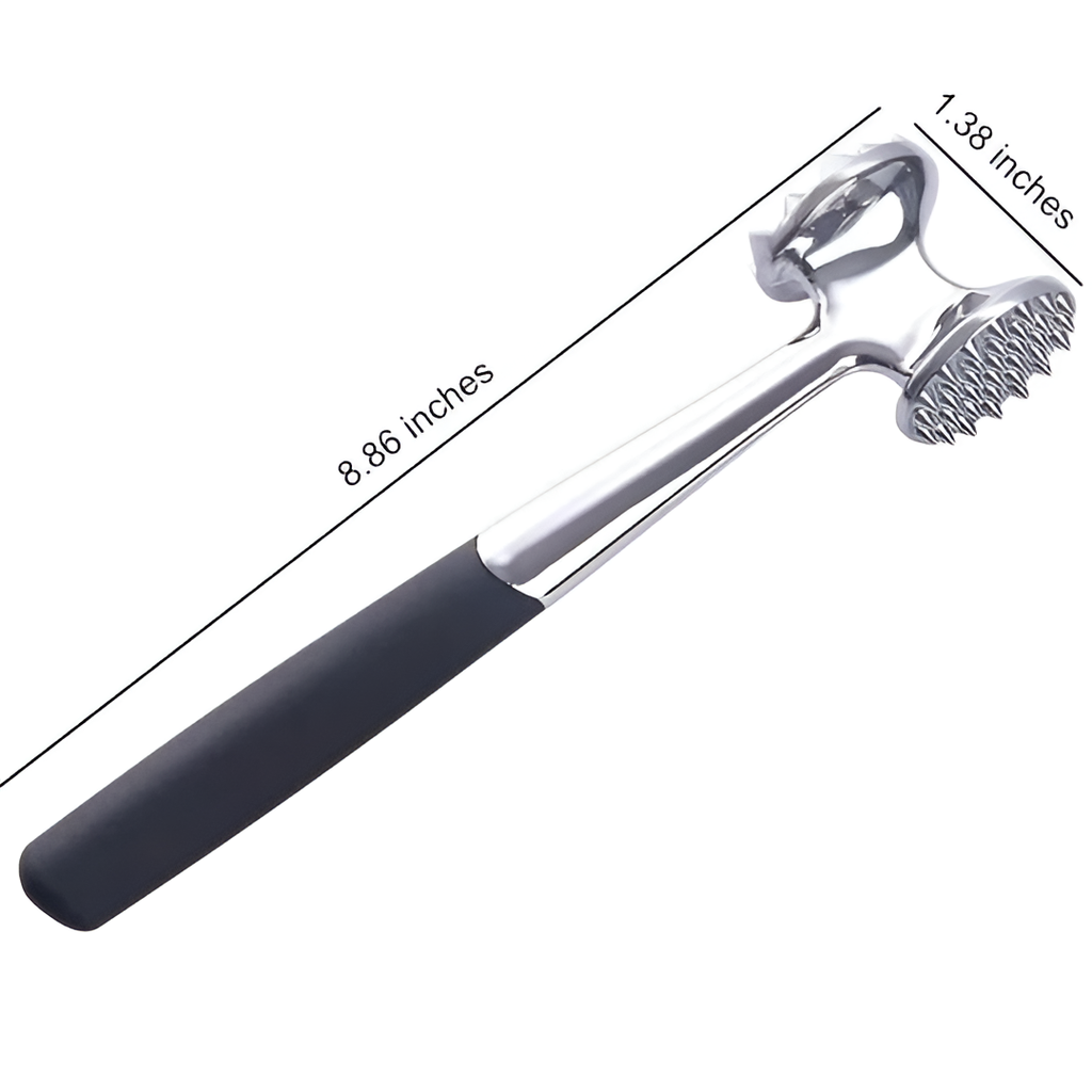 Meat Pounder Tool | Stainless Steel Tenderizer Mallet for Kitchen