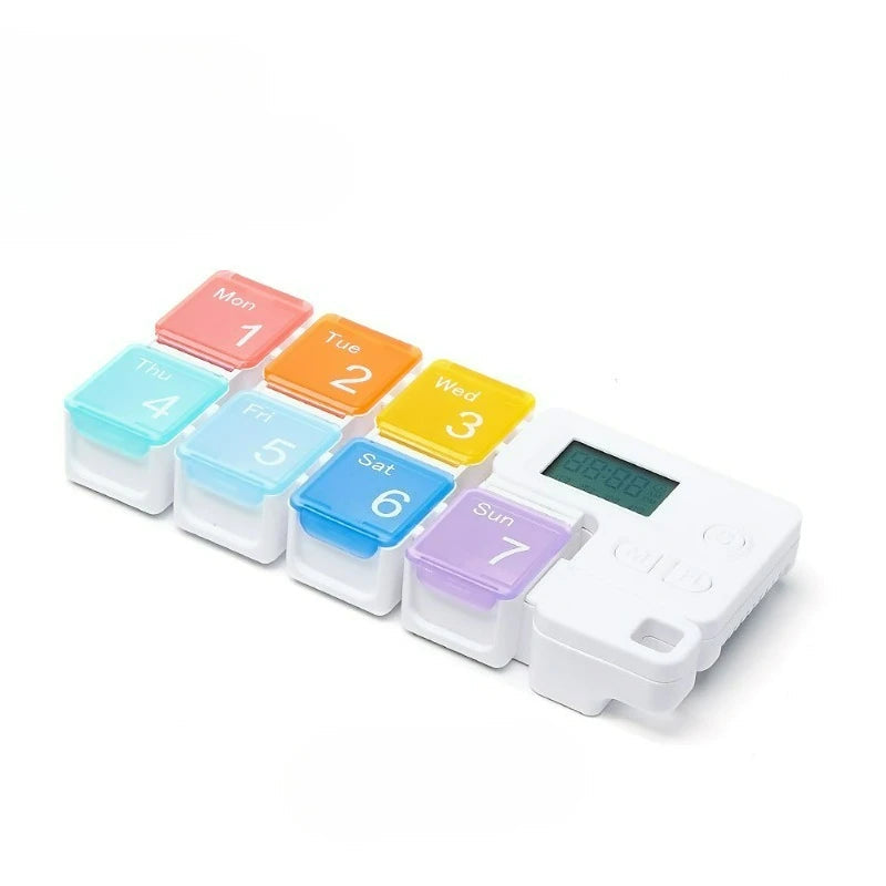 Smart Weekly Pill Organizer | Electronic 7-Day Medication Dispenser