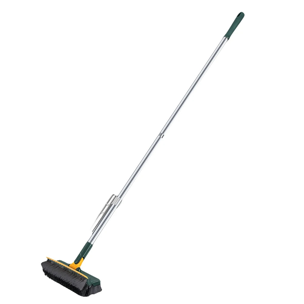 Long Handle Floor Scrub Brush | Stiff Bristle Deck & Outdoor Brush
