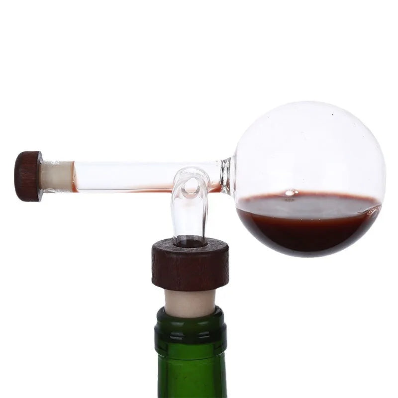 Glass Wine Aerator Decanter | Crystal Carafe for Enhanced Wine Flavor