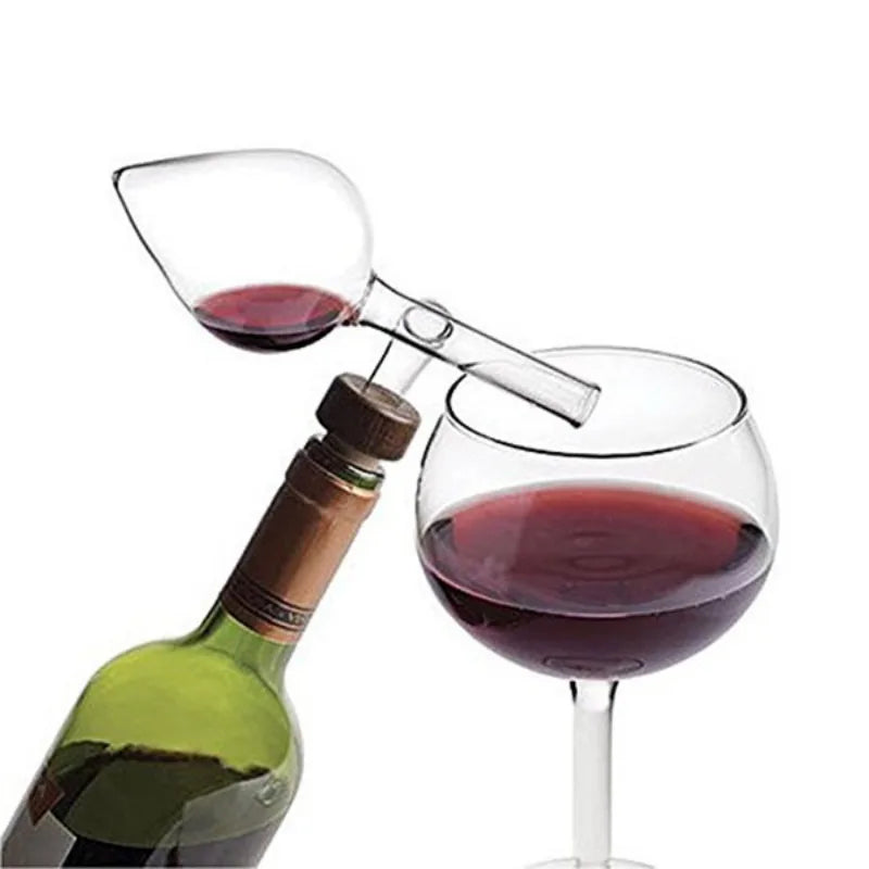 Glass Wine Aerator Decanter | Crystal Carafe for Enhanced Wine Flavor