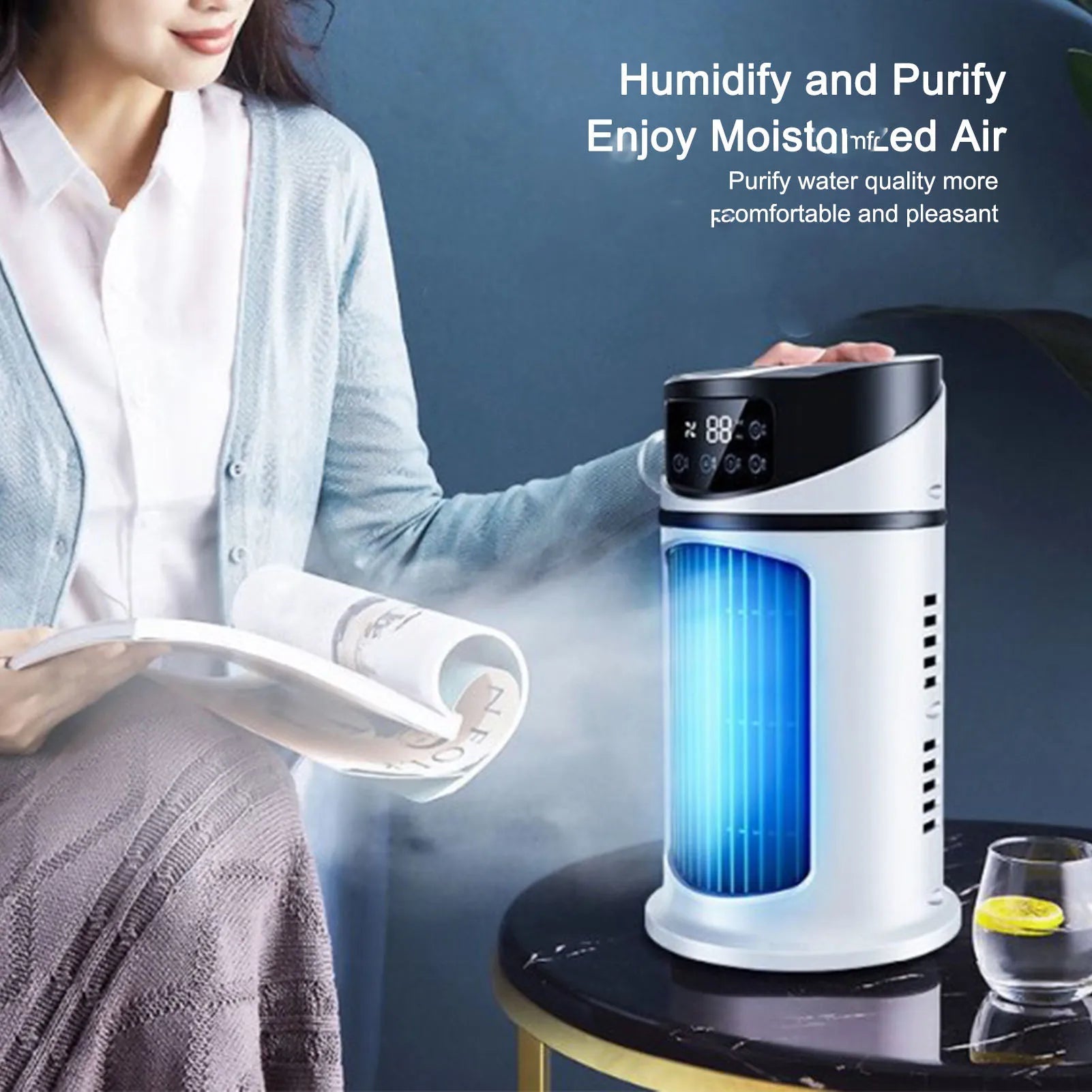 Portable Air Conditioner | Personal Evaporative Cooler for Home & Office