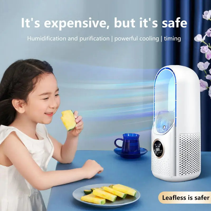Bladeless Portable Air Conditioner | Personal Cooler with LED Display