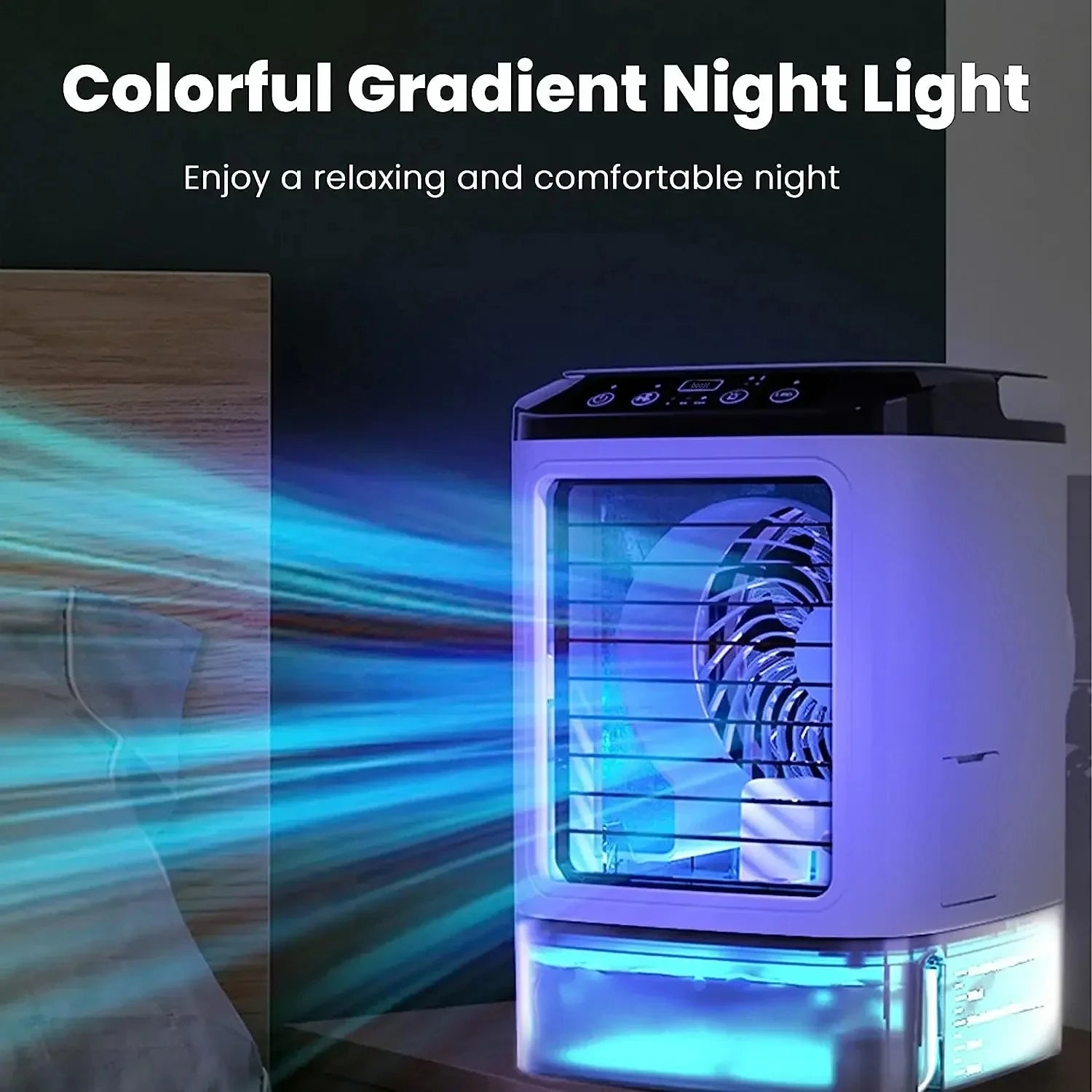 Portable Air Conditioner Fan | 3-Speed Ultrasonic Personal Cooler