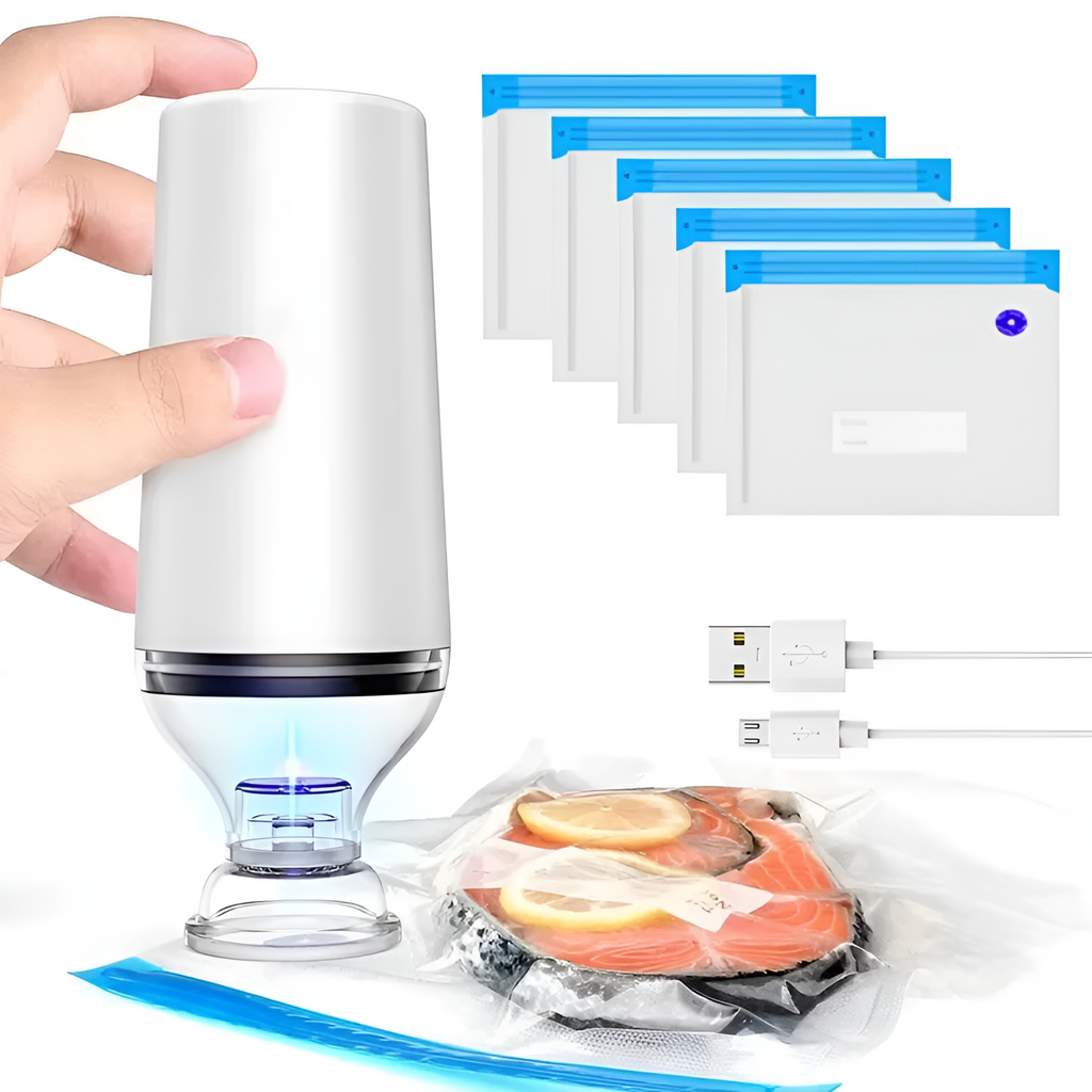 Compact Food Vacuum Sealer | Portable Bag Sealer for Food Freshness